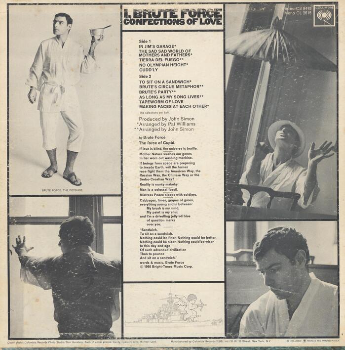 Brute Force – I, Brute Force, Confections of Love album art 2