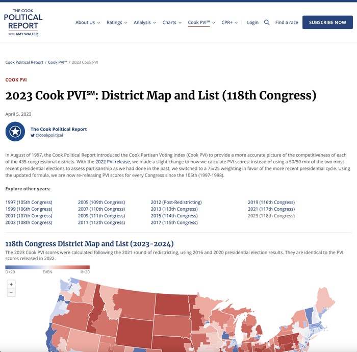 Cook Political Report logo and website 4