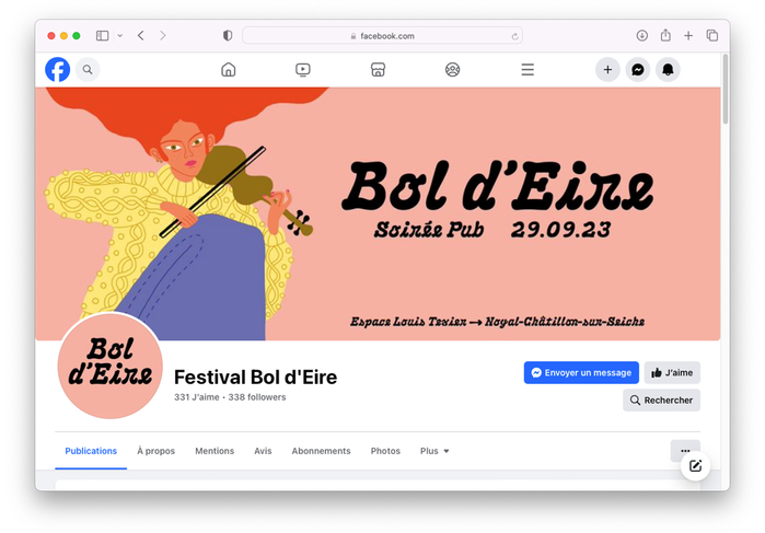 Facebook page of the festival