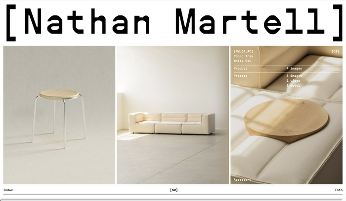 Nathan Martell portfolio website 2