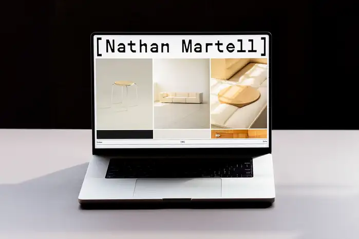 Nathan Martell portfolio website 1