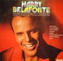 Harry Belafonte – <cite>Favorite Folk Songs</cite> album art