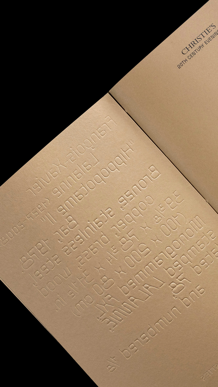 Hippopotame II auction booklet by Christie’s 6