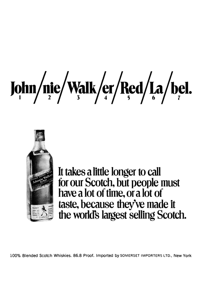 Johnnie Walker Red Label ad