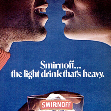 “Smirnoff...the light drink that’s heavy” ad