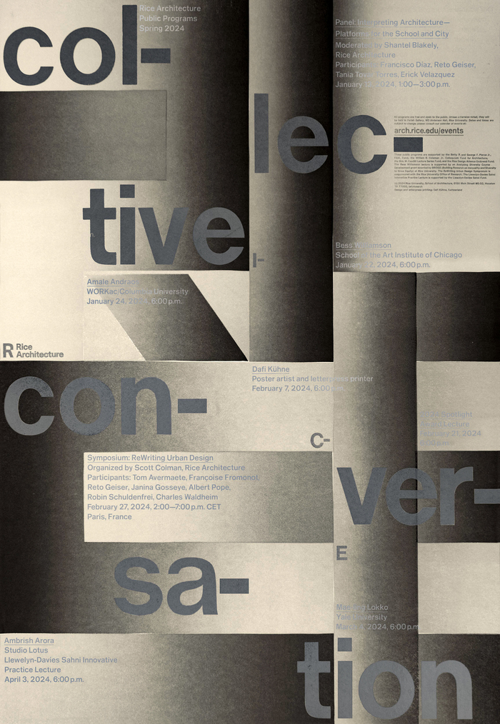 Rice Architecture lecture program poster II 1