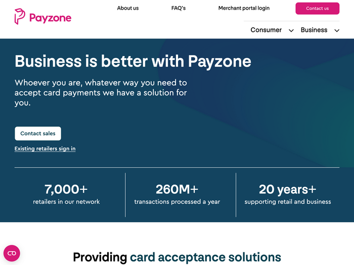 Payzone website 2
