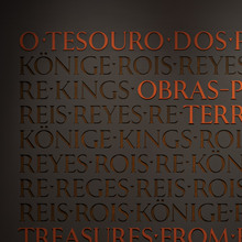 <cite>O Tesouro dos Reis. Obras-primas do Terra Sancta Museum</cite> exhibition