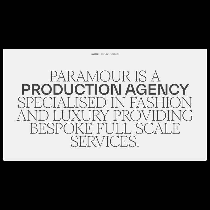 Paramour website 1