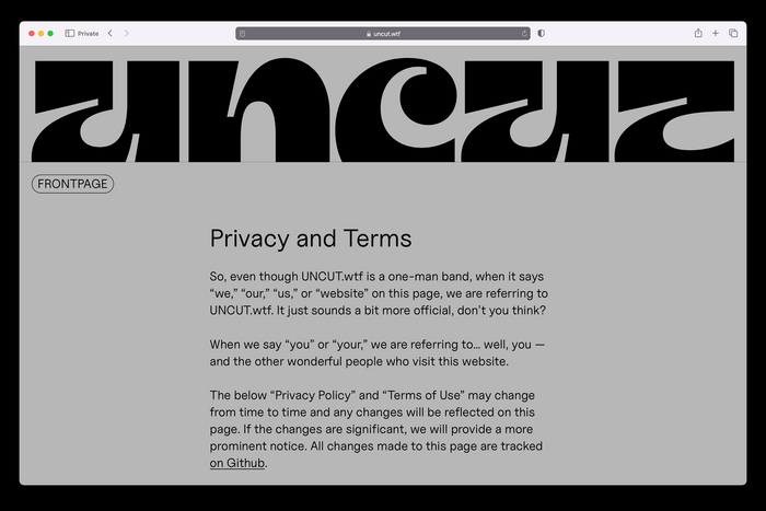  consistently uses his  typeface across pages containing information and text.
