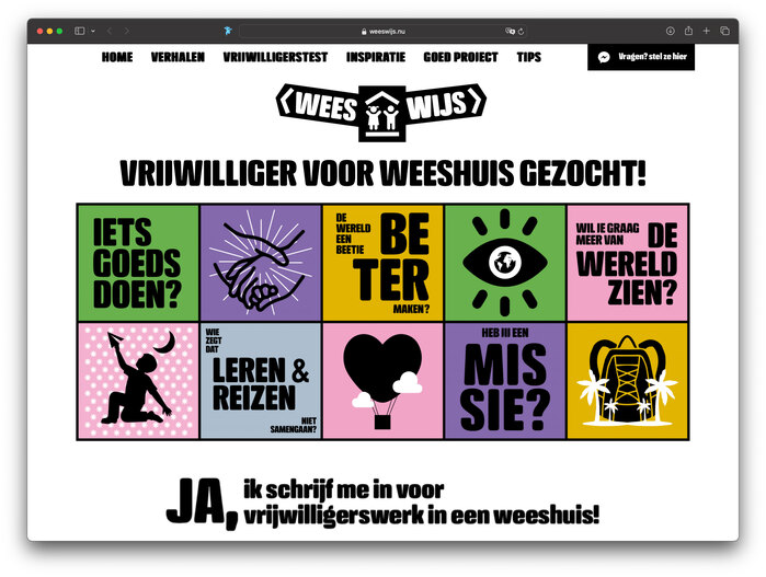 Wees Wijs logo and website 1