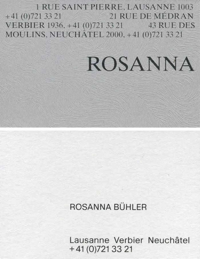 Rosanna Bühler identity 9