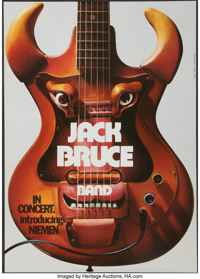 Jack Bruce Band German tour poster (1972)