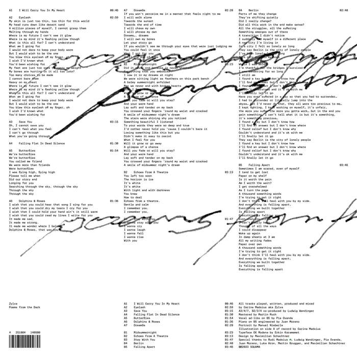Zylva – Poems from the Dark album art 2