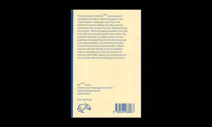 Le degré 41 sinapisé by Ilya Zdanevich – Iliazd 2
