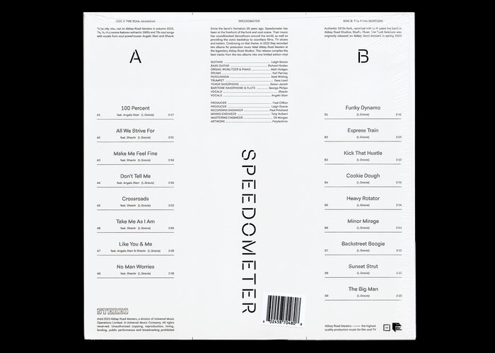 Speedometer – The Funk &amp; Soul Sessions album art, Abbey Road Masters 4