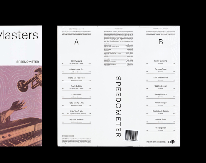 Speedometer – The Funk &amp; Soul Sessions album art, Abbey Road Masters 2