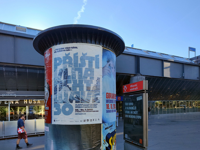 Festival poster in Prague