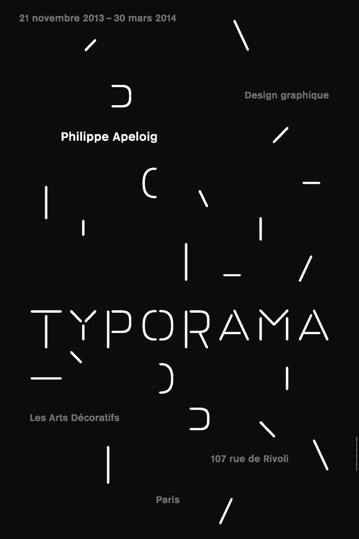 Philippe Apeloig – Typorama exhibition poster