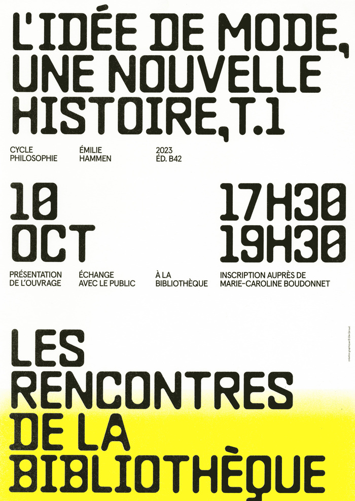 Les Rencontres de la Bibliothèque, École Duperré Paris 2