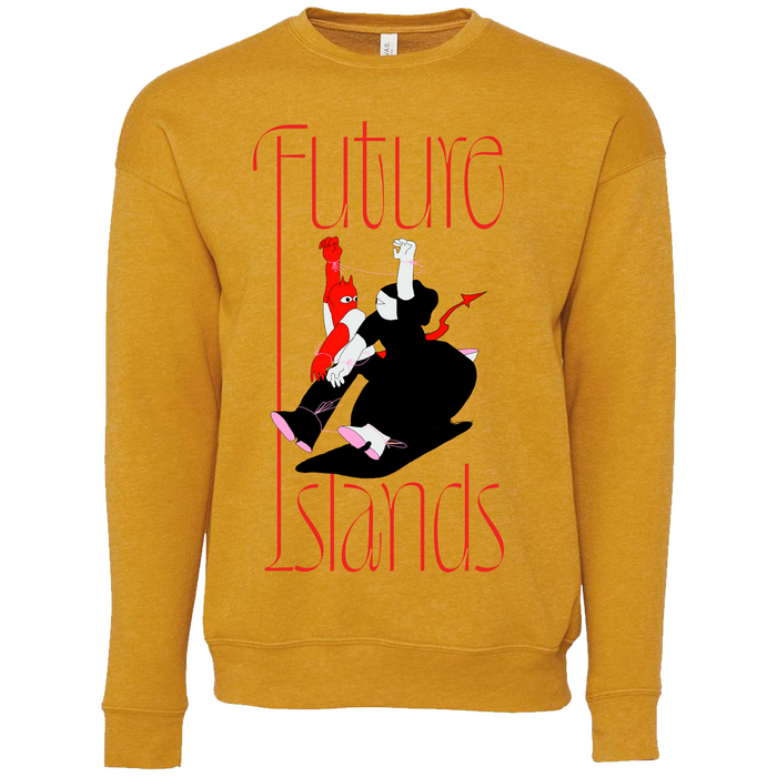 Regrets with hyper-extended initials that form an interlinear ligature for the “Dancing” sweatshirt