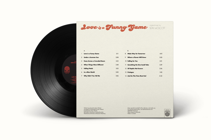 Sean Wolcott – Love is a Funny Game album and single art 3