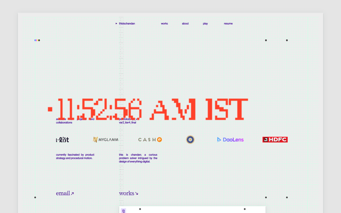 Chandan Kolaparthi portfolio website 2
