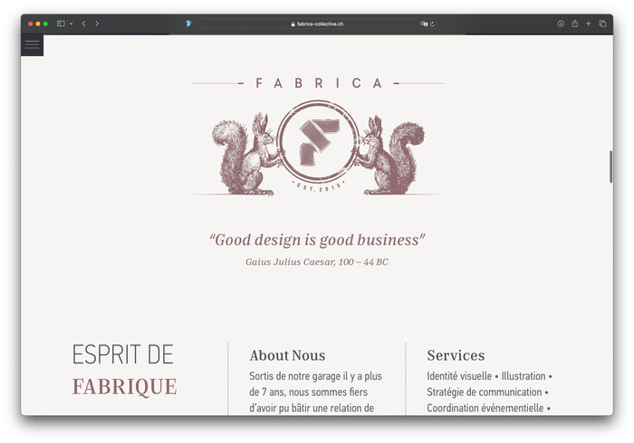 Fabrica Collective website 1