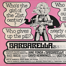 <cite>Barbarella</cite> UK quad movie poster