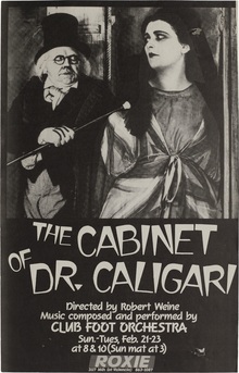 <cite>The Cabinet of Dr. Caligari</cite> at the Roxie Theater flyer