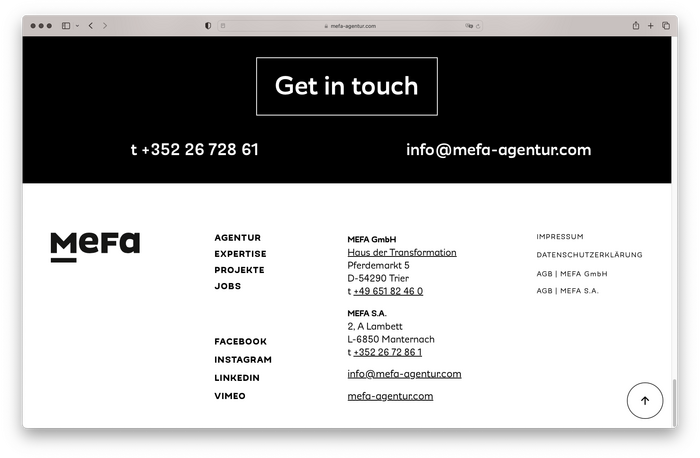MEFA Strategic Communication identity and website 8