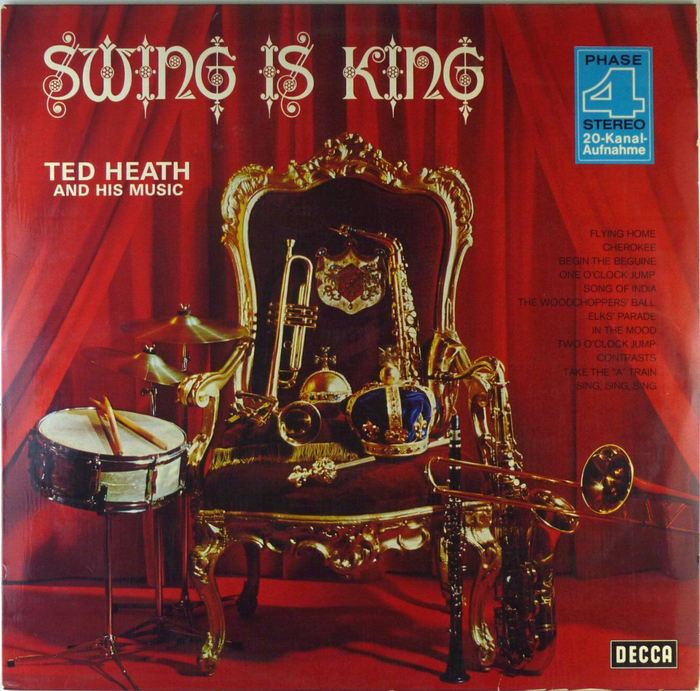 Decca SLK 16834-P. Ted Heath’s name is in ; the track list in .