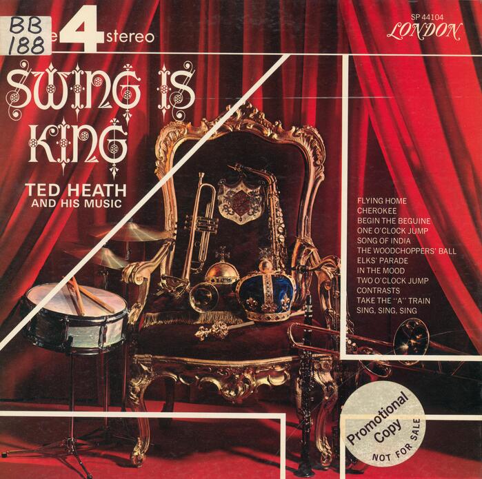 London Records SP 44104. The track names are here set in .