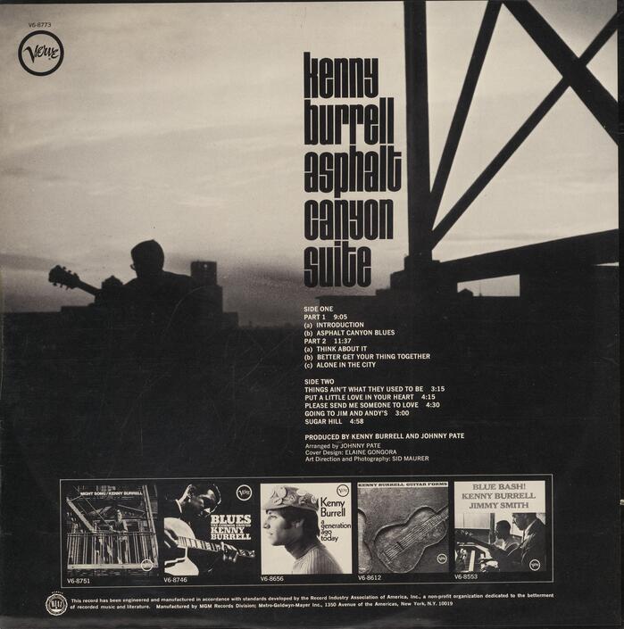 Kenny Burrell – Asphalt Canyon Suite album art 2