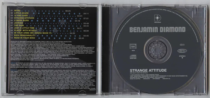 Benjamin Diamond – Strange Attitude album art 2