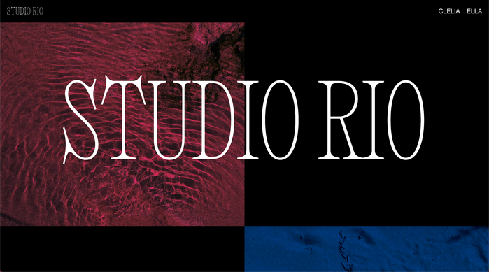 Studio Rio portfolio website 1
