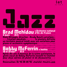 Jazz – Brad Mehldau and Bobby McFerrin at Châtelet Théâtre Musical de Paris concert poster