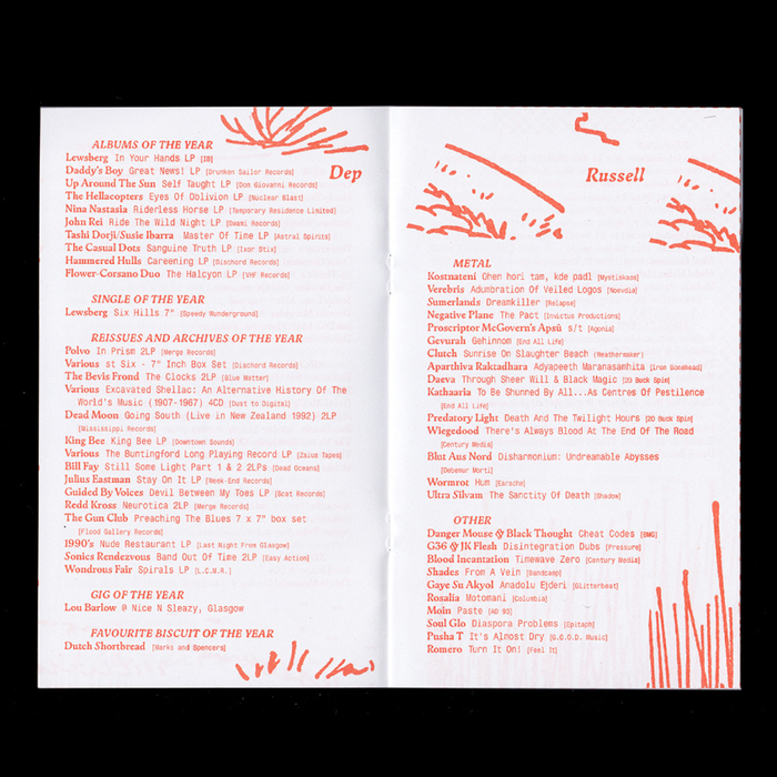 Monorail Music – 20th Birthday Party poster and Staff Favourites! booklet 3