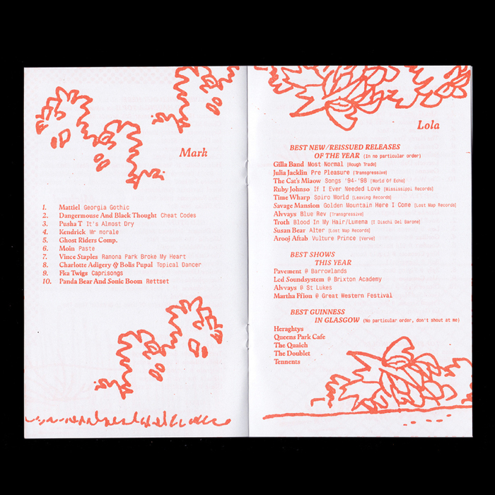 Monorail Music – 20th Birthday Party poster and Staff Favourites! booklet 4