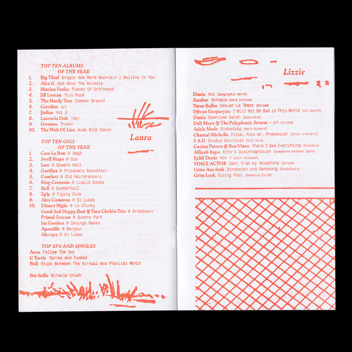 Monorail Music – 20th Birthday Party poster and Staff Favourites! booklet 5