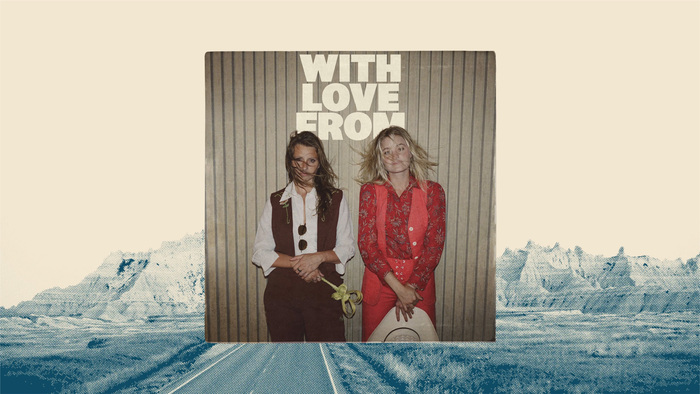 Album cover. “With Love From” set in Nudge.