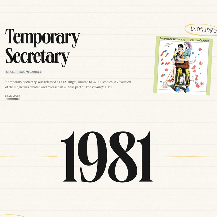 Paul McCartney website 2