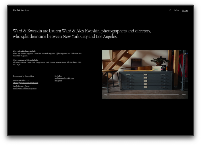 Ward &amp; Kweskin website 4