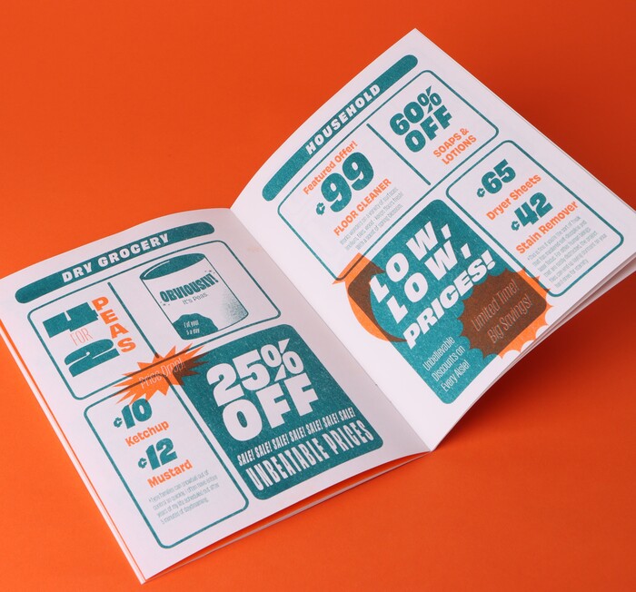 Obviously! Spend &amp; Save! riso zine 2