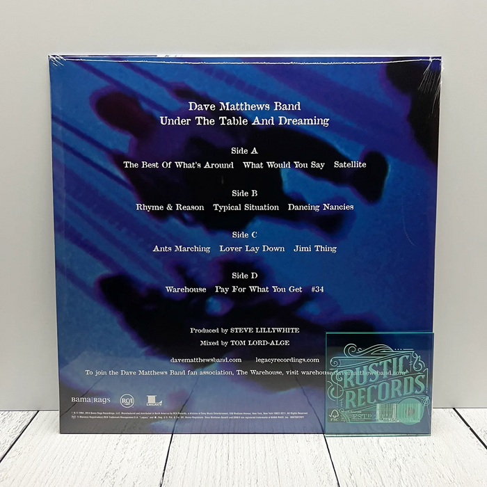 The back cover of the 20th anniversary deluxe remaster vinyl release