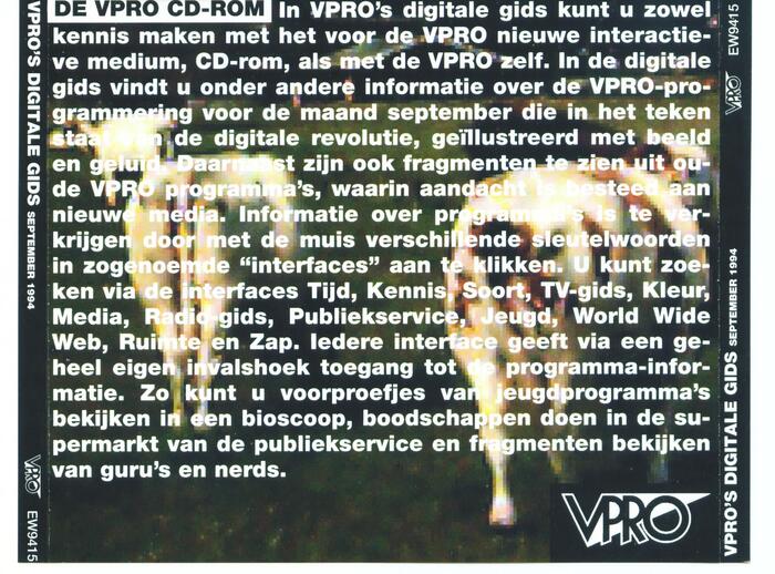 The back of the packaging