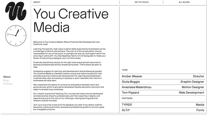 You Creative Media website 3