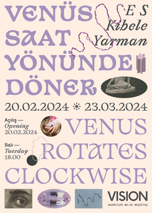 <cite><span></span> <span>Venüs Saat Yönünde Döner / </span>Venus Rotates Clockwise</cite> poster