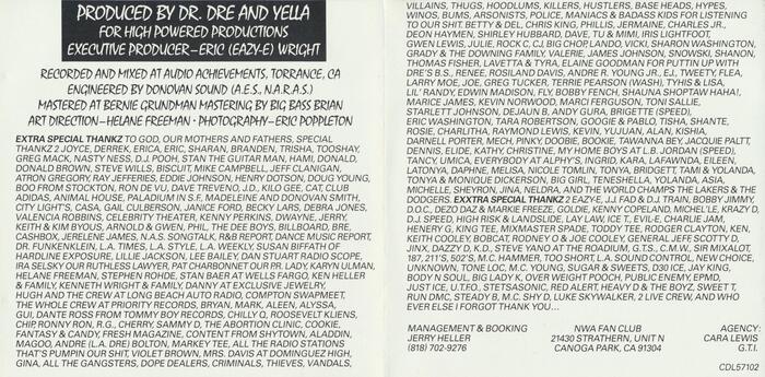The credits are a sea of all-caps  Italic.