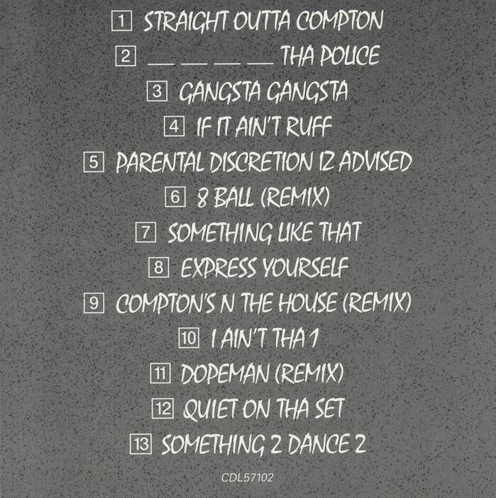 N.W.A – Straight Outta Compton album art 2